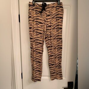 Tiger print pants